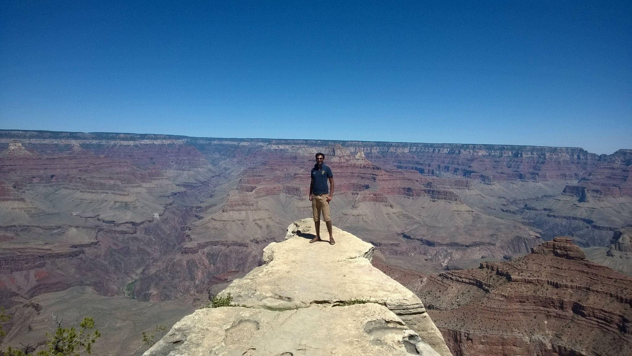 Standing at the Grand Canyon